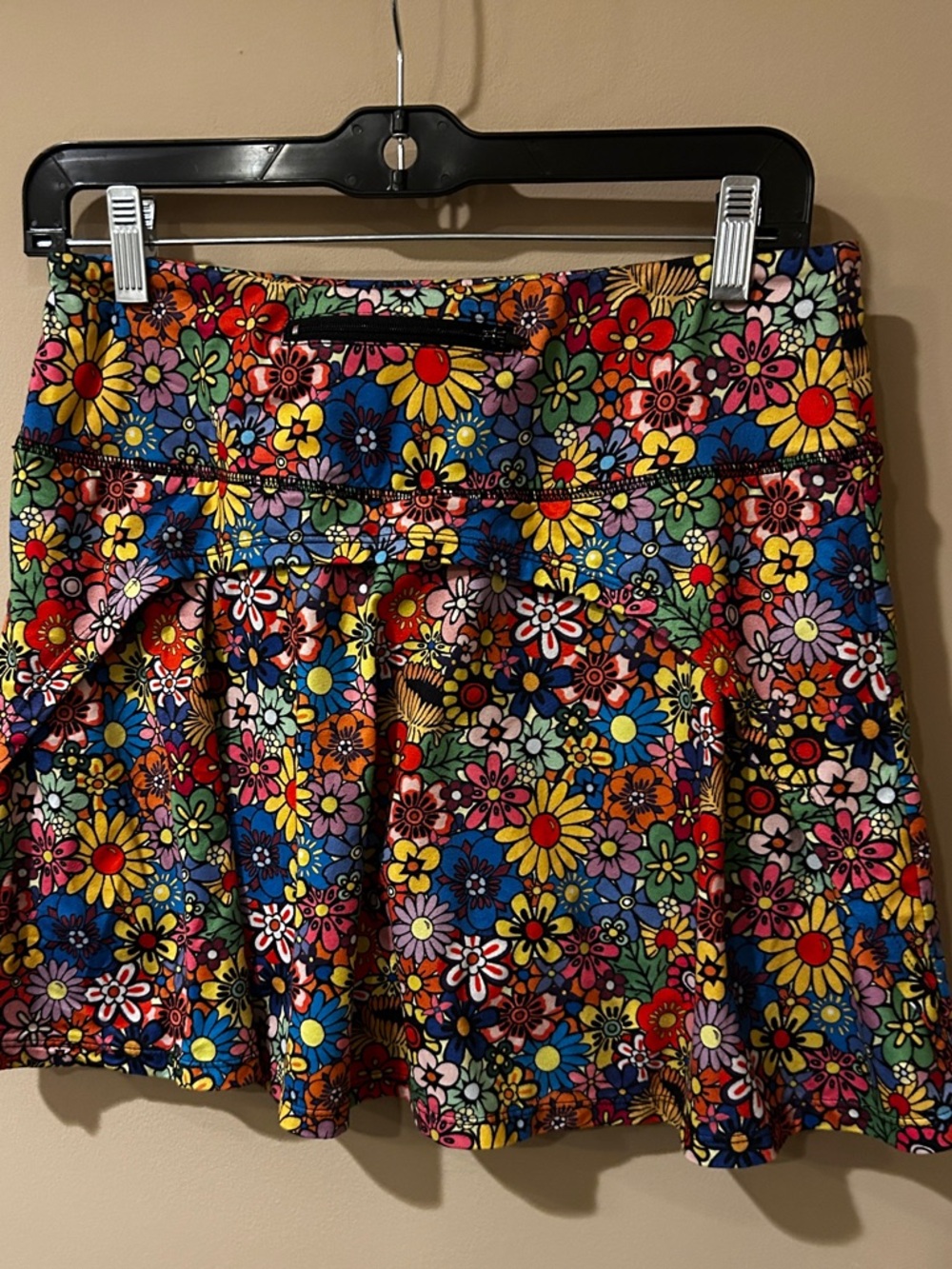 Women’s Floral Pleated Mini Skirt - Multicolor